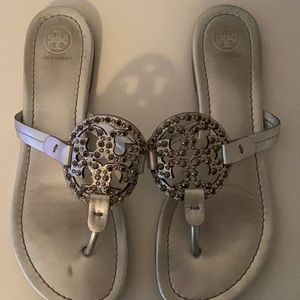 Tory Burch Metallic Sandals
